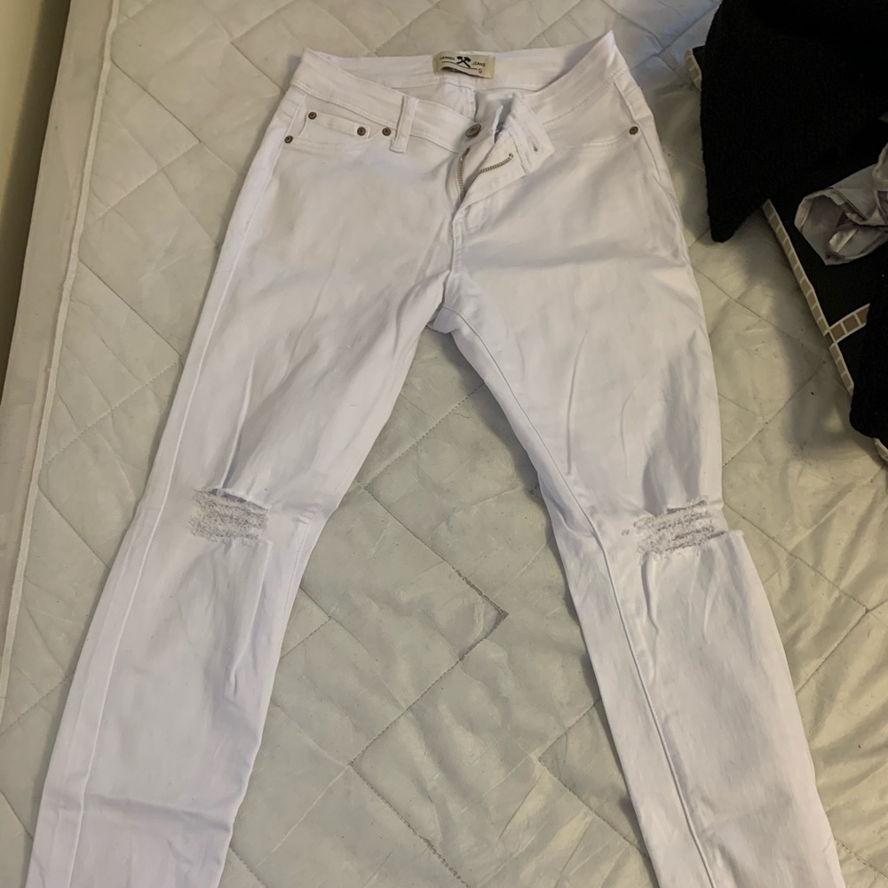 white jeans